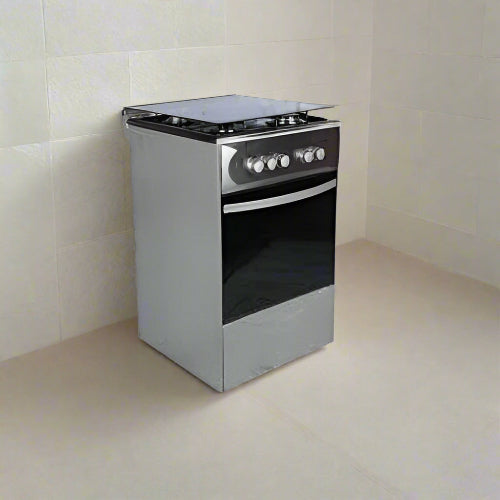 Maxi 50x50 3 Gas Burner 1 Electric Standing Gas Cooker – INOX. @HOG - Home Office Garden Online Marketplace