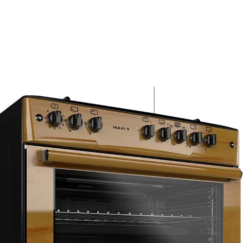 Maxi 60*90 (4+2) Burner Gas Cooker Wood TR. @HOG - Home Office Garden Online Marketplace