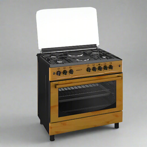 Maxi 60*90 (4+2) Burner Gas Cooker Wood TR. @HOG - Home Office Garden Online Marketplace
