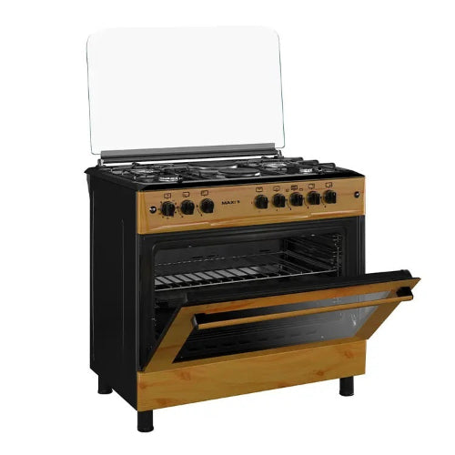 Maxi 60*90 (4+2) Burner Gas Cooker Wood TR. @HOG - Home Office Garden Online Marketplace