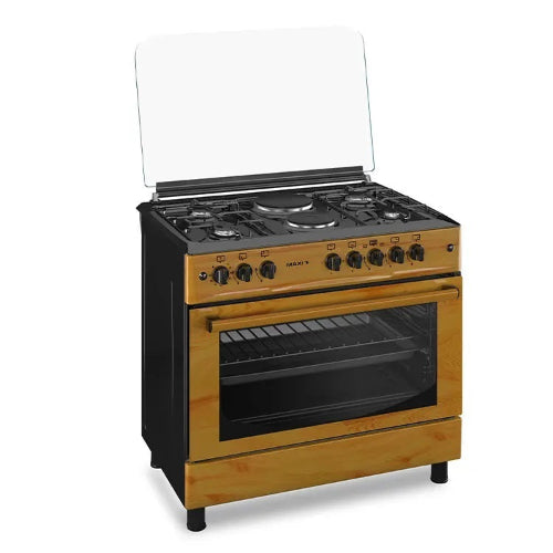 Maxi 60*90 (4+2) Burner Gas Cooker Wood TR. @HOG - Home Office Garden Online Marketplace