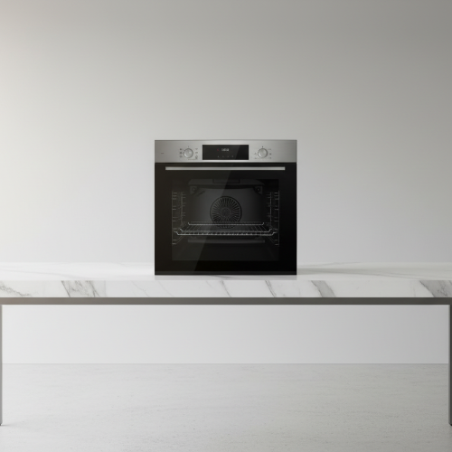 Maxi Electric Built-in Oven 60CM (QBP7SSD) Black & Stainless Steel @HOG - Home, Office, Online Marketplace