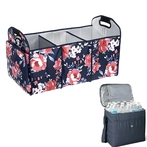 Member's Mark Insulated Trunk Organizer And 30-can Cooler Bag- Pink Floral  @HOG - Home, Office, Garden, Online Marketplace

