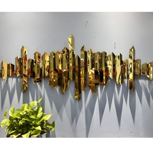 Metallic Wall Art Installation @HOG - Home, Office, Online Marketplace