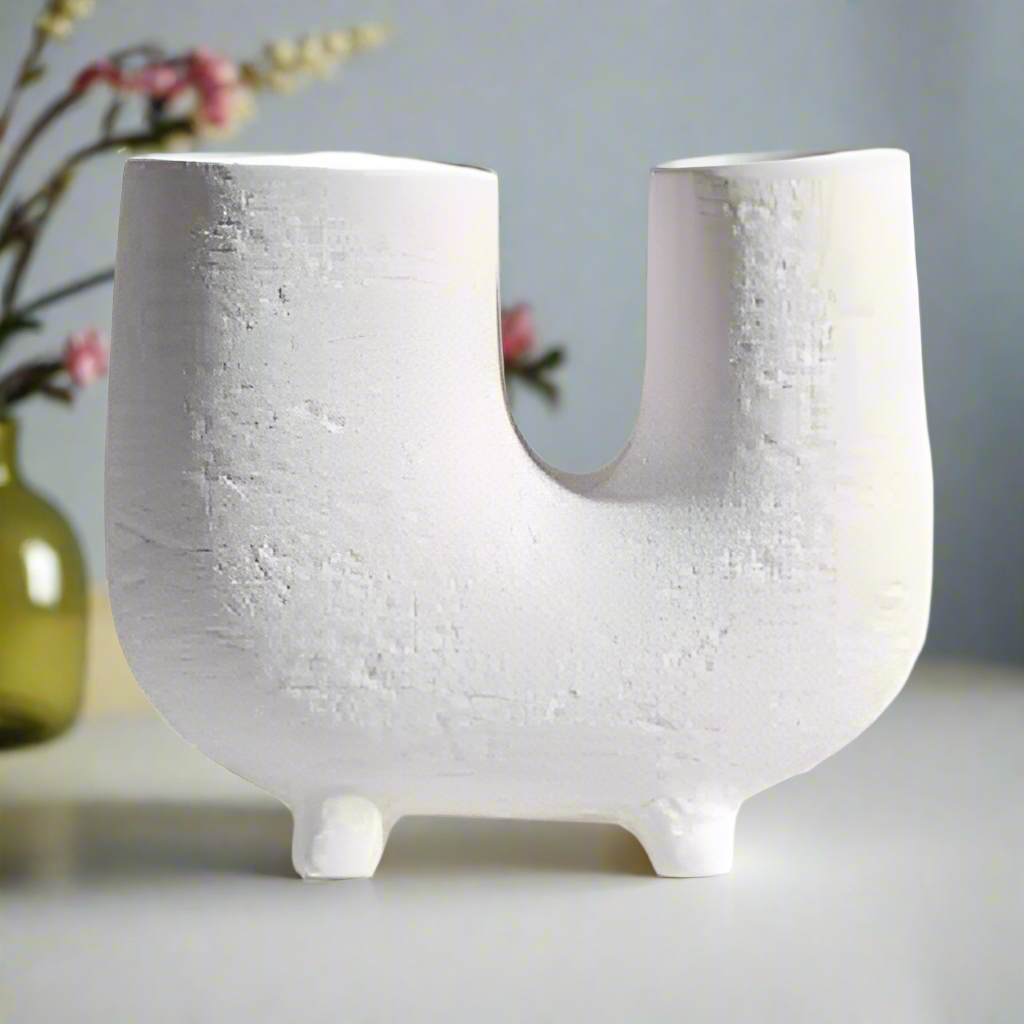 Modern Ceramic U Shape Vase Order Now @ HOG Online Marketplace.