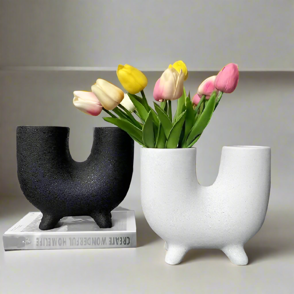 Modern Ceramic U Shape Vase Order Now @ HOG Online Marketplace