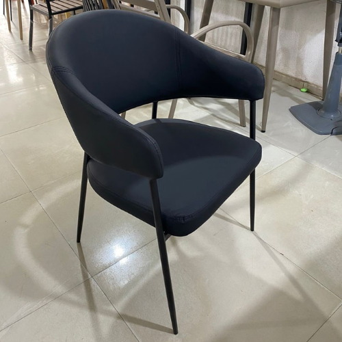 Modern Curved-Back Accent Chair Dark Blue @HOG - Home, Office, Garden, Online Marketplace