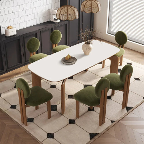 Modern Green Upholstered Dining Chairs Set of 6 (Chair Only). Home Office Garden | HOG-HomeOfficeGarden | online marketplace