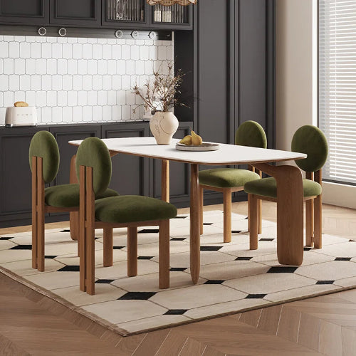 Modern Green Upholstered Dining Chairs Set of 6 (Chair Only). Home Office Garden | HOG-HomeOfficeGarden | online marketplace