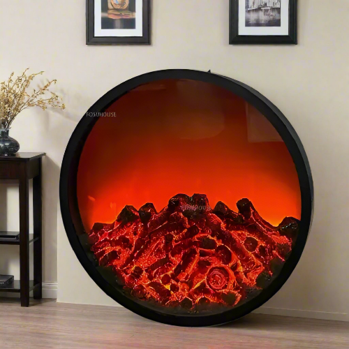 Modern Round Electric Fireplace Order Now @ HOG Online Marketplace.