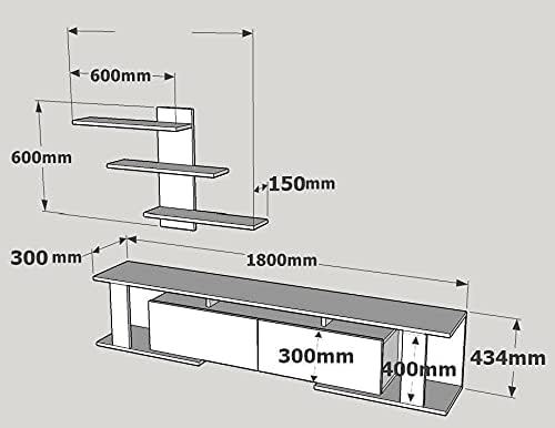 Modern Tv Desk Stand Cabinet with Storage. @HOG - Home Office Garden Online Marketplace