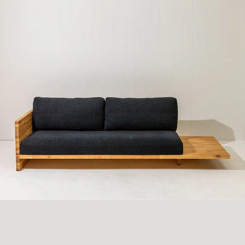 Modern Wooden Sofa Set with Side Table @HOG - Home Office Garden Online Marketplace