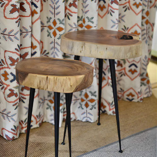 Nature Sculptured Live Edge Side Tables @HOG - Home, Office, Garden, Online Marketplace