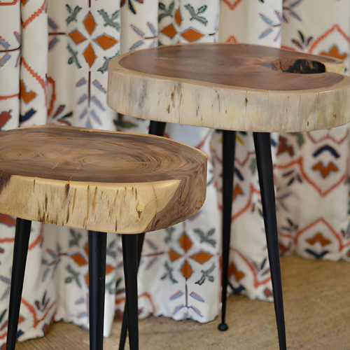 Nature Sculptured Live Edge Side Tables @HOG - Home, Office, Garden, Online Marketplace