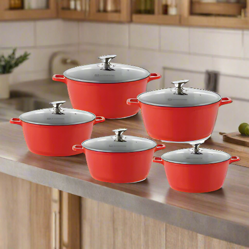 Nea 5pc Stockpot Set – Rossa (6901) @HOG - Home Office Garden Online Marketplace

