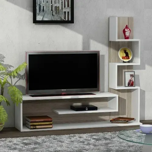 Cordoba Tv Stand Up To - 50inches -White Home Office Garden | HOG-Home Office Garden | online marketplace