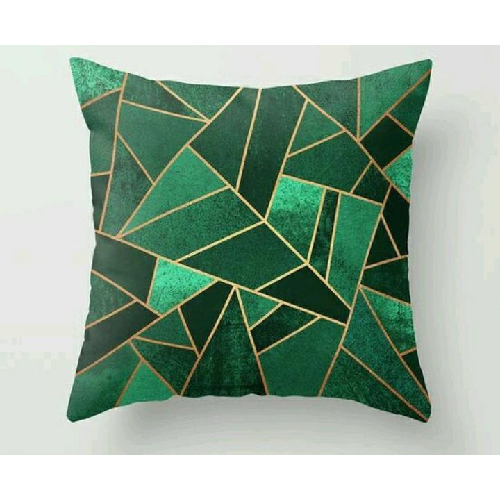 Shattered Emerald Throw Pillow Home Office Garden | HOG-Home Office Garden | online marketplace