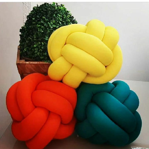 Soft Knot Ball Throw Pillow Home Office Garden | HOG-Home Office Garden | online marketplace