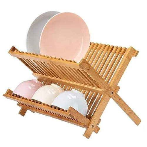 Lawei Collapsible Bamboo Dish Drying Rack Home Office Garden | HOG-Home Office Garden | online marketplace 