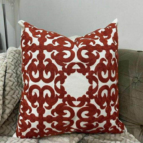 Moroccan Embroidered Throw Pillow. Home Office Garden | HOG-HomeOfficeGarden | online marketplace