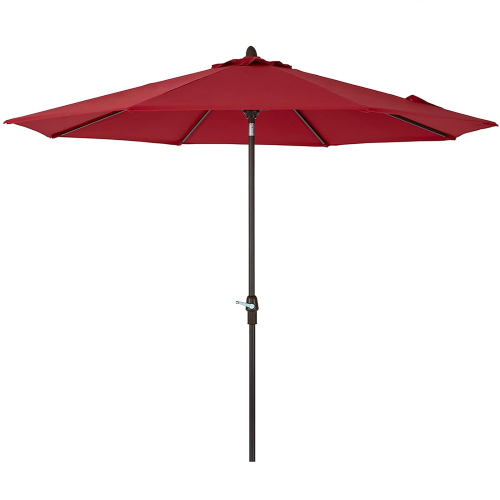 10' Aluminum Umbrella With Durable Sunbrella Fabric - Red. Home Office Garden | HOG-HomeOfficeGarden | online marketplace