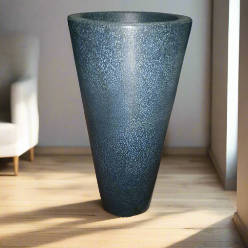 Cylinderical Black Planter