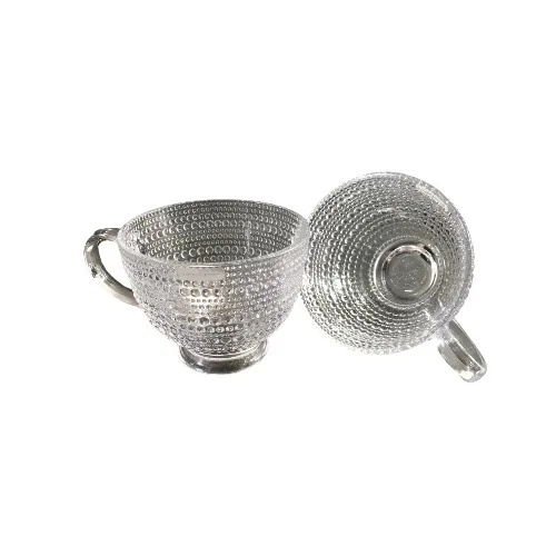 Godinger Hobnail Crystal Coffee Mugs - Set Of 4