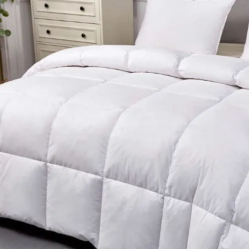 Hotel Grand - White Goose Feather & Down King Comforter - 104'' x 88'' Home Office Garden | HOG-Home Office Garden | HOG-Home Office Garden