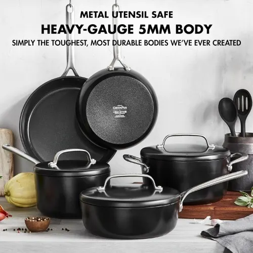 Greenpan Gp5 Hard Anodized Healthy Ceramic Nonstick 14 Piece Cookware Pots And Pans Set Home Office Garden | HOG-Home Office Garden | HOG-Home Office Garden