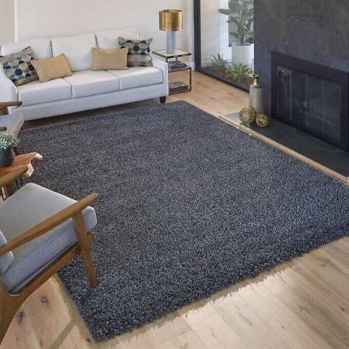 Thomasville Charcoal Shag Rug - 6ft 6in X 9ft 6in  Home Office Garden | HOG-Home Office Garden | HOG-Home Office Garden 