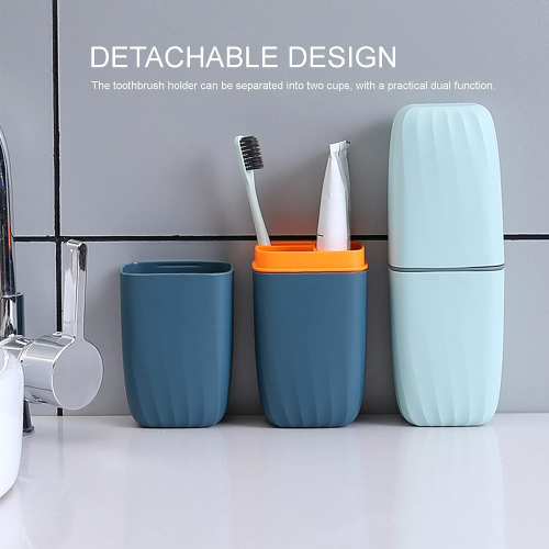 Portable Toothbrush Cup And Toothpaste Holder Set Home Office Garden | HOG-Home Office Garden | online marketplace