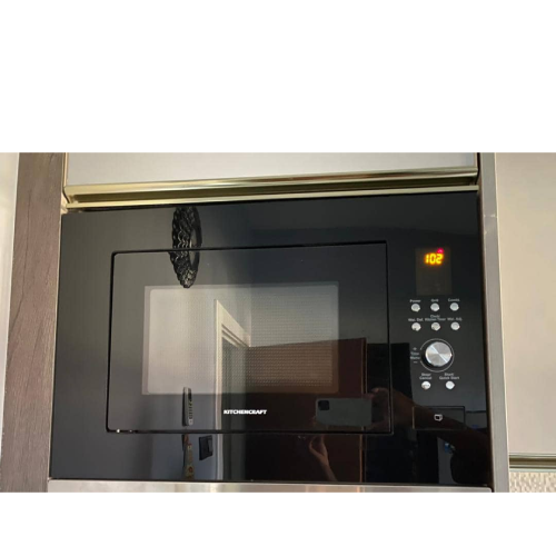 Kitchen Craft Built-in Microwave Oven - Black Glass Face- Grill - MW825B01 25Liter Home Office Garden | HOG-Home Office Garden | online marketplace 