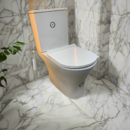 White Ceramic Bathroom Water Closet