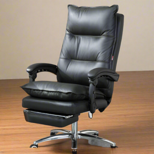 Black Leather Recliner Chair-FF Home Office Garden | HOG-Home Office Garden | online marketplace