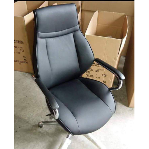 Black Swivel Leather Chair Home Office Garden | HOG-Home Office Garden | HOG-Home Office Garden