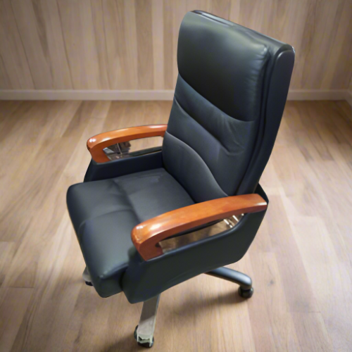 Black Executive Leather Office Chair Home Office Garden | HOG-Home Office Garden | HOG-Home Office Garden 