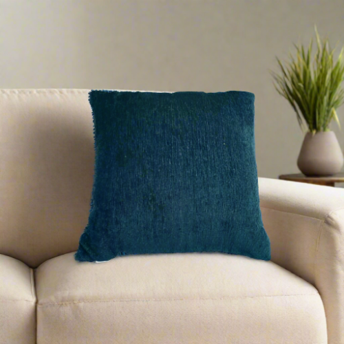 Studio Chic Blue Boucle Square Throw Pillow - 22'' X 22''. Home Office Garden | HOG-HomeOfficeGarden | online marketplace