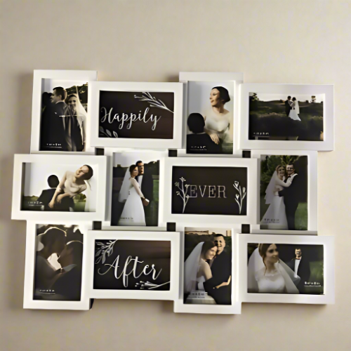 Hometrends Happily Ever After Wedding Collage Picture Frame. Home Office Garden | HOG-HomeOfficeGarden | online marketplace