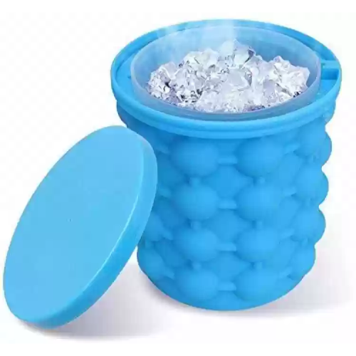 Silicon Ice Cube Mold Bucket - Blue. Home Office Garden | HOG-HomeOfficeGarden | online marketplace