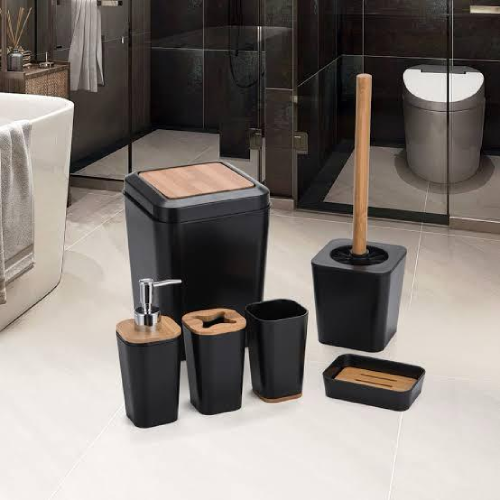 6 Pieces Toilet & Bathroom Accessories