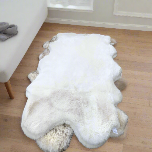 Mon Chateau - Faux Fur Quad Rug Off-White - 180cm X 110cm Order Now @HOG Online Marketplace