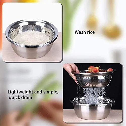 Multifunctional 3-In-1 Stainless Steel Stainer