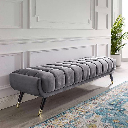 Modern Velvet Ottoman