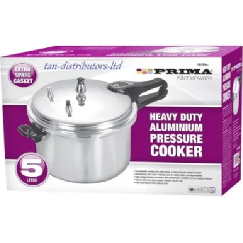 Prima Heavy Duty Aluminium Pressure Cooker 5 Liter