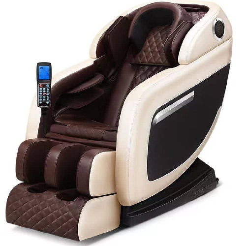 Electric Full Body Gravity Smart Massage Chair With Foot Spa(Brown)