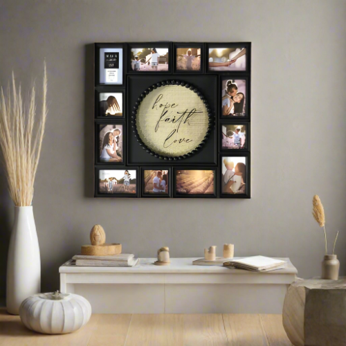 Hometrends 12-op Linear Hope / Faith & Love Picture Collage Frame. Home Office Garden | HOG-HomeOfficeGarden | online marketplace