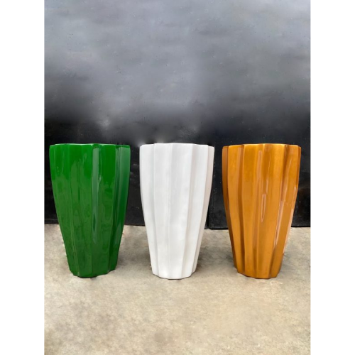 Okra Fiberglass Vase (One). @HOG - Home Office Garden Online Marketplace