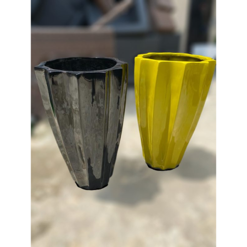 Okra Fiberglass Vase (One). @HOG - Home Office Garden Online Marketplace