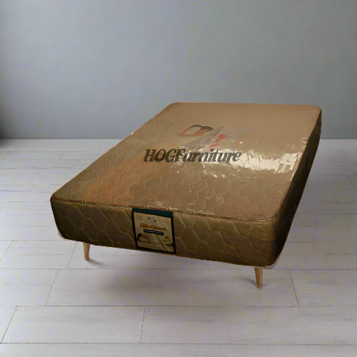 Olive Foam Mattress Semi-Orthopaedic 6 x 4.5ft x 12" Quilted @HOG - Home Office Garden Online Marketplace