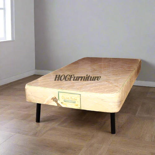 Olive Foam Mattress Semi-Orthopaedic 6 x 4ft x 12" Quilted @HOG - Home Office Garden Online Marketplace